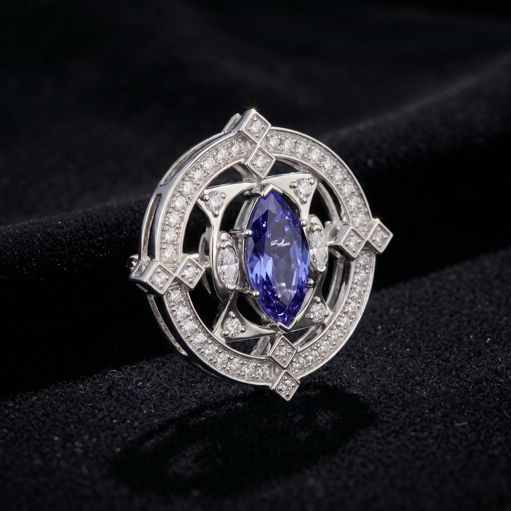 Blue Marquise, view 6