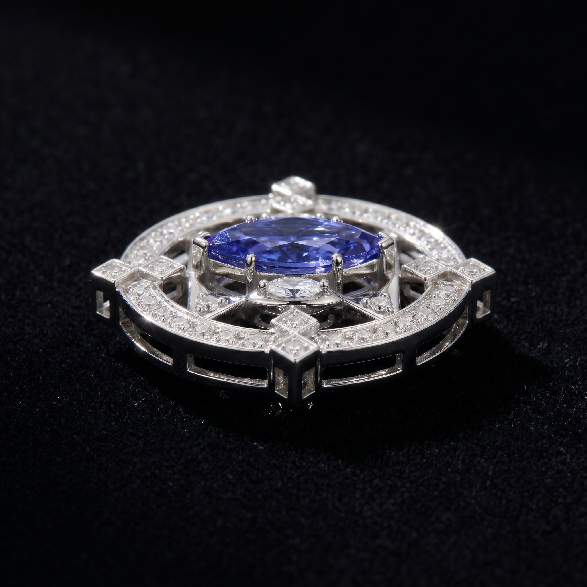 Blue Marquise, view 3