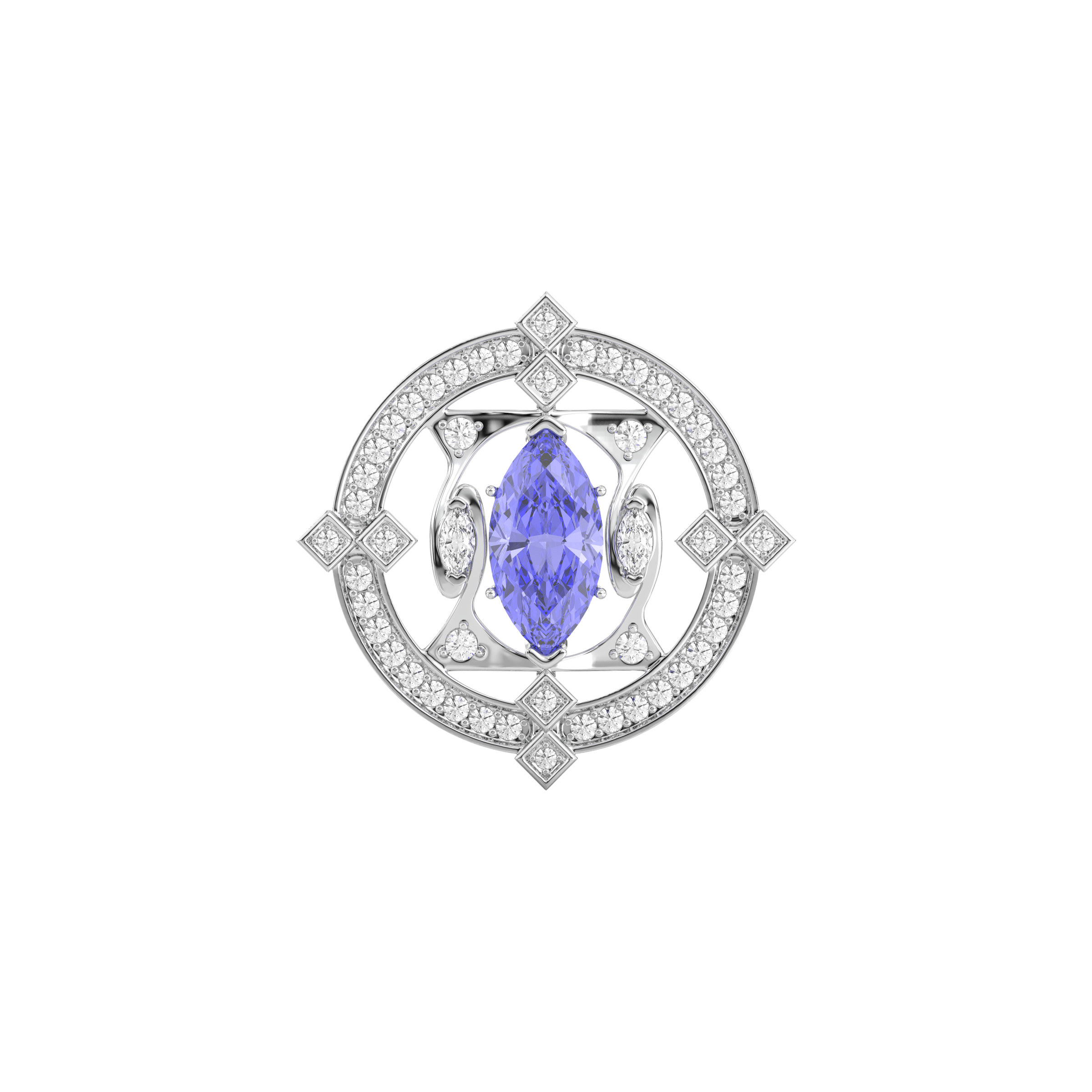 Blue Marquise, view 5