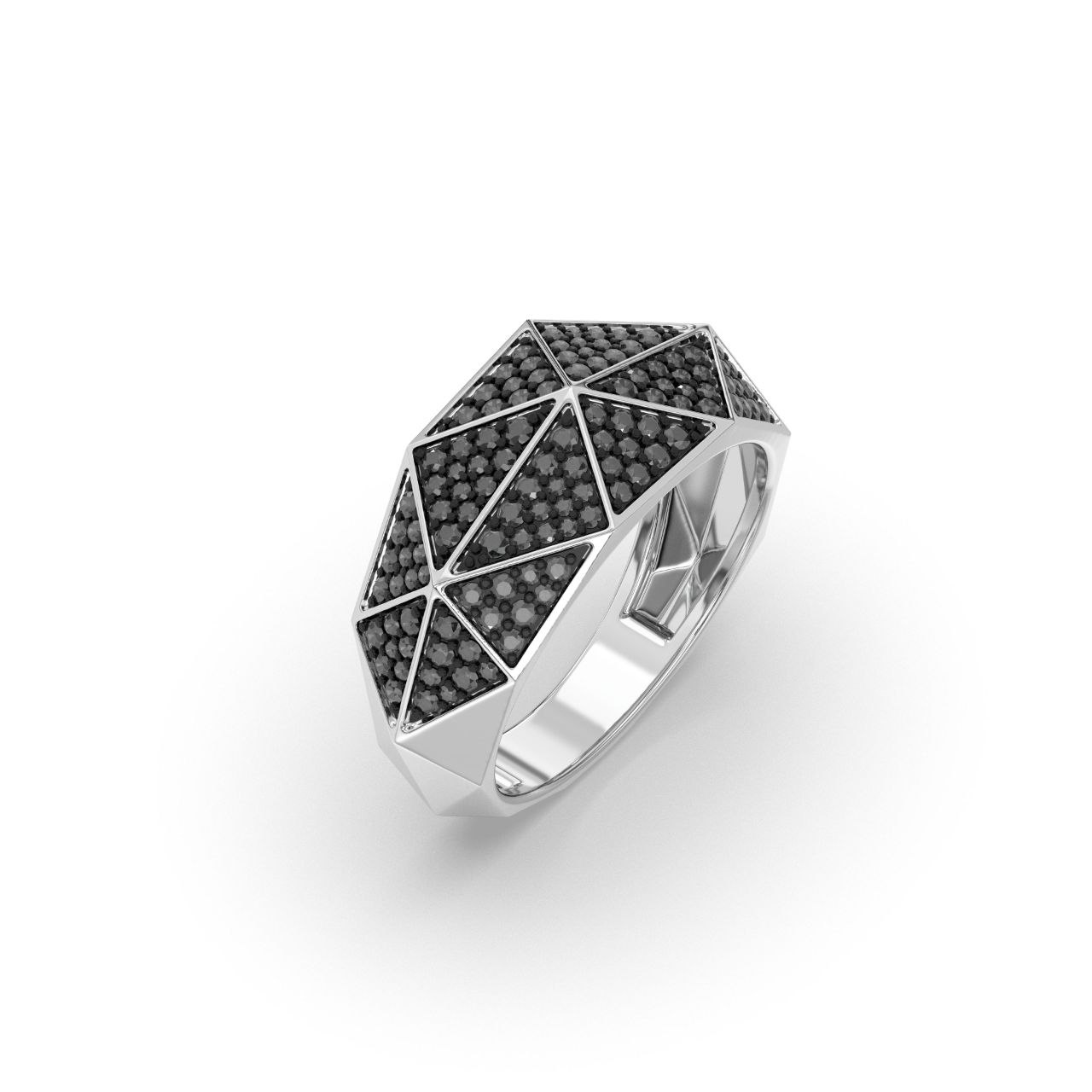 Sterling Silver - Natural Black Diamonds
