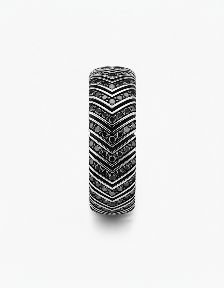 The Apex Ring (Chevron V Design), view 5