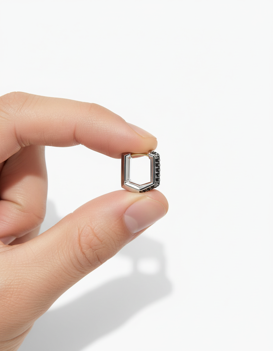 The Pulse Hoop (Streamlined Hoop Earring), view 4