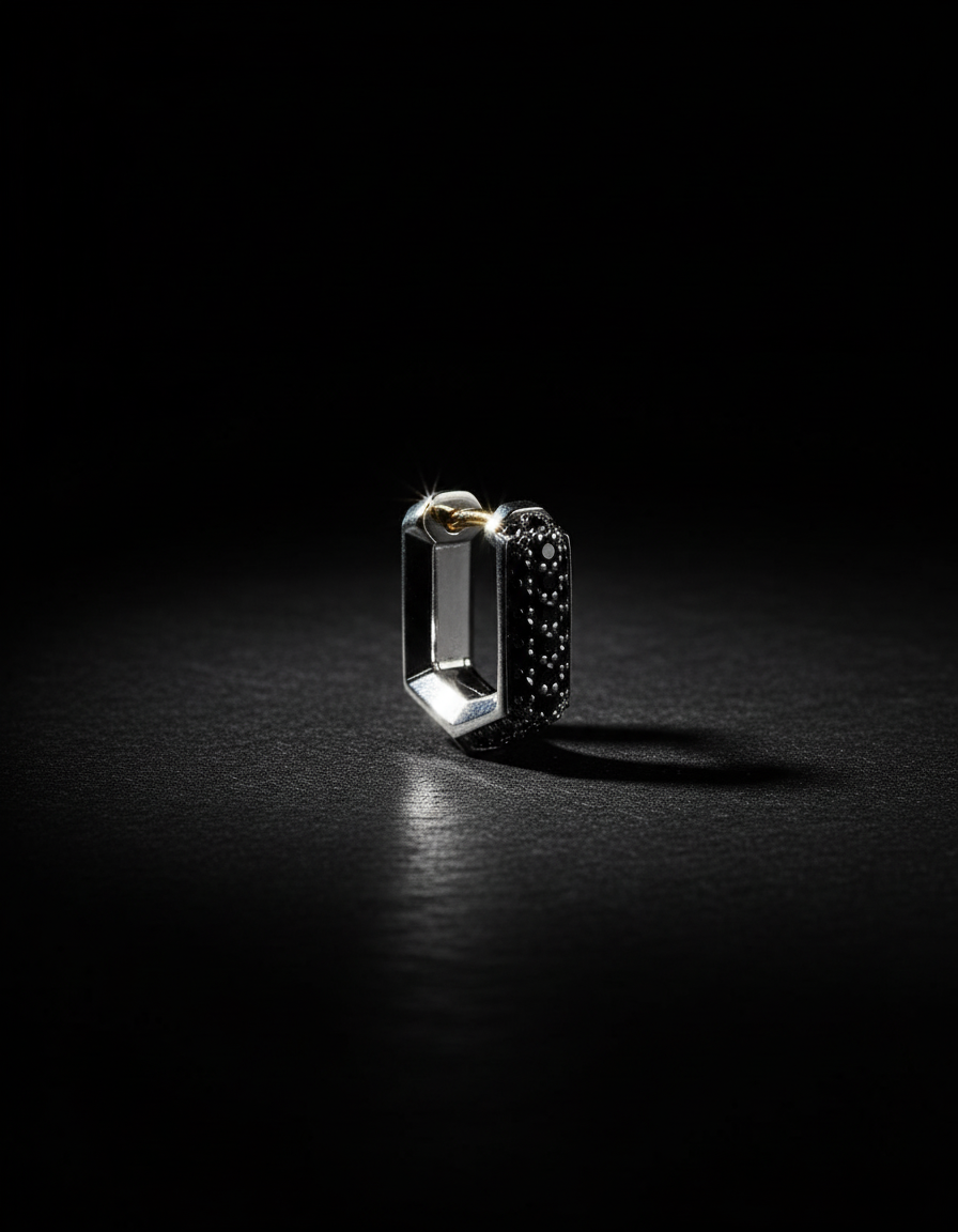 The Pulse Hoop (Streamlined Hoop Earring), view 3