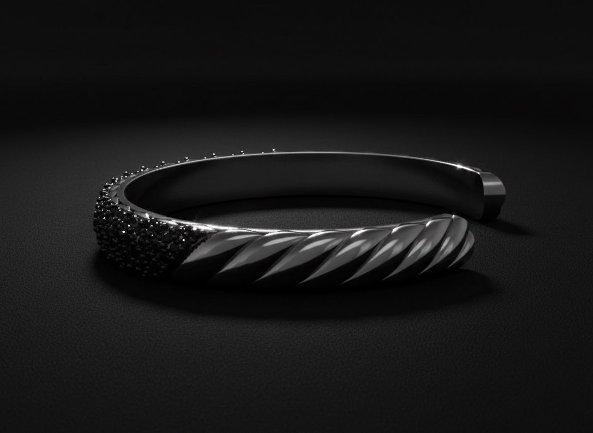 The Torque Kada (Cable Cuff-Style Bracelet)
