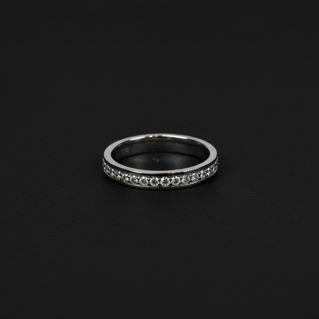 The Virtue Ring (1 Row White Diamond Eternity Ring)