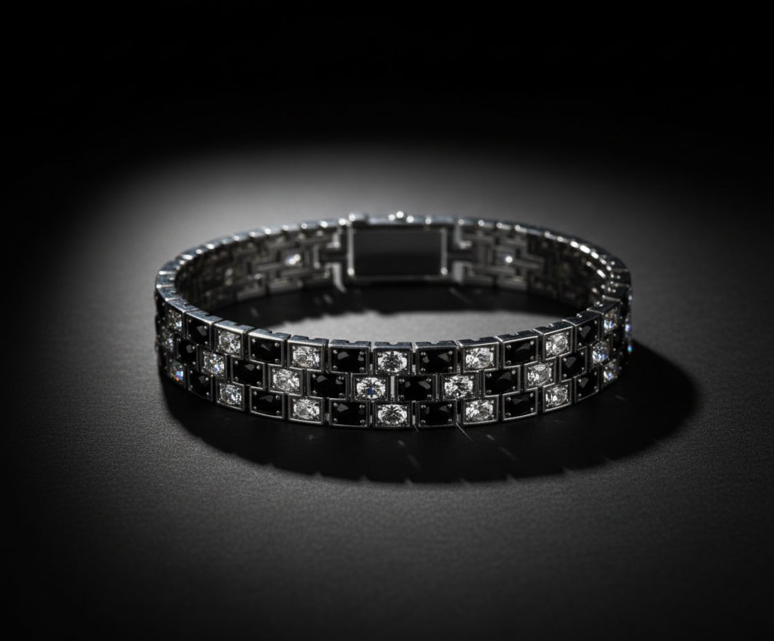 THREE LINE OVAL BRACELET — craftsmanship detail