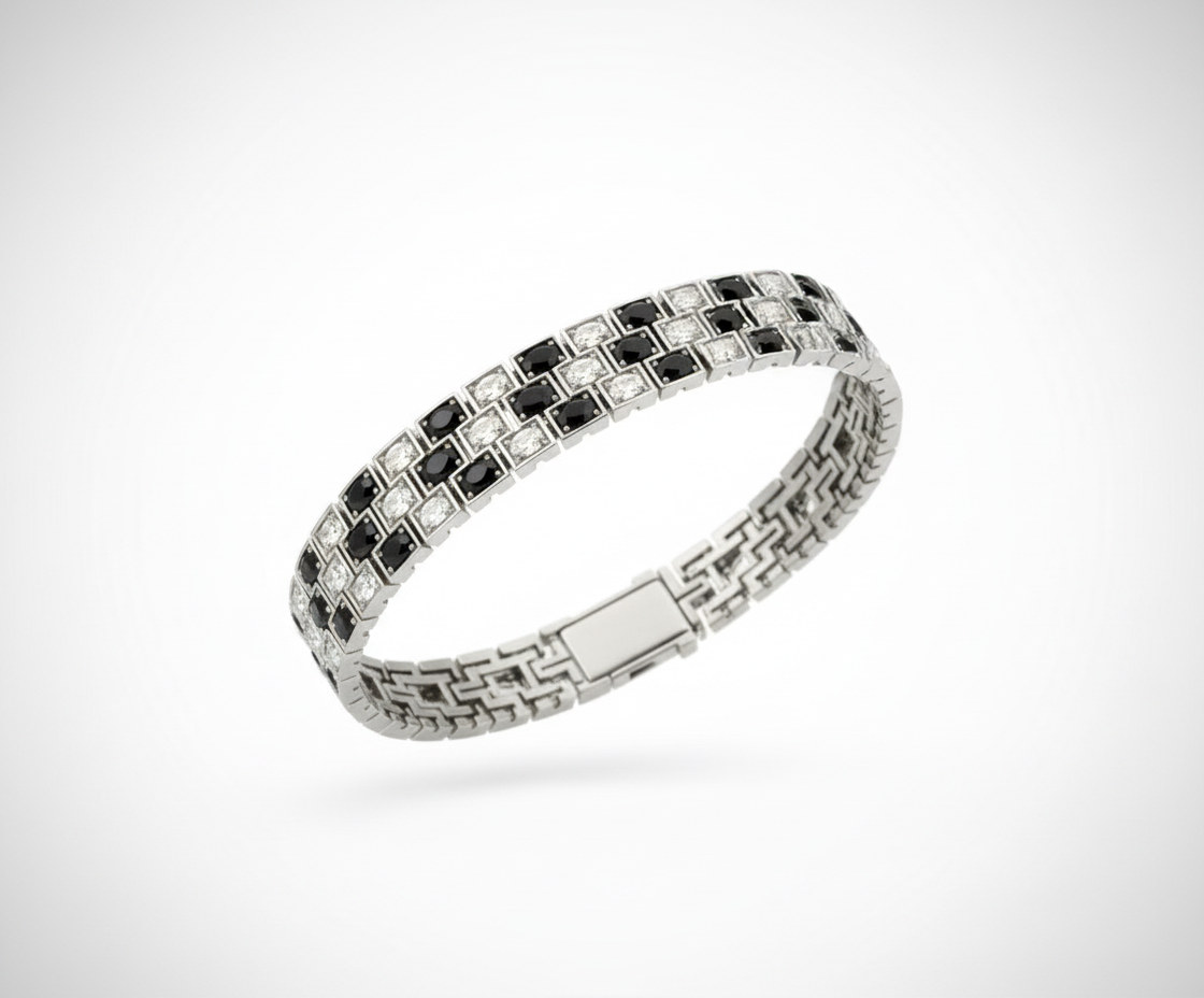 THREE LINE OVAL BRACELET, view 3