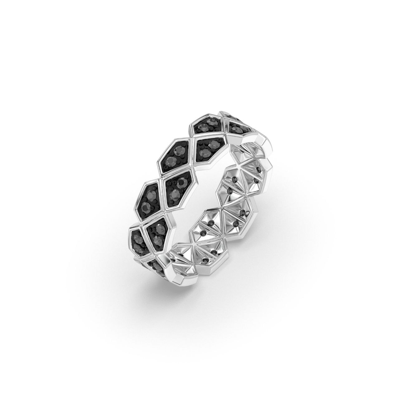 Sterling Silver - Natural Black Diamonds